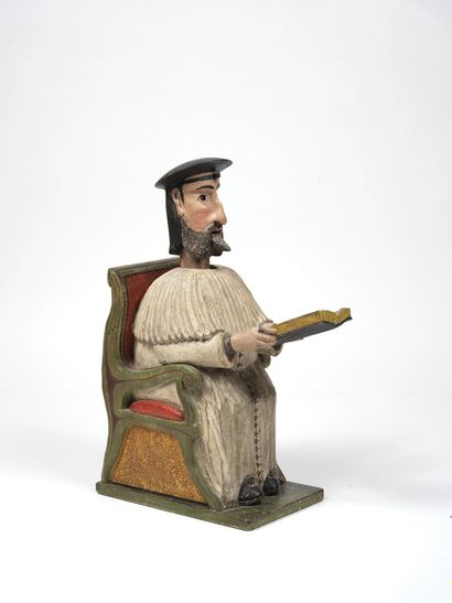 null An important polychrome wooden sculpture
Germany, Rhön region, circa 1800
The...