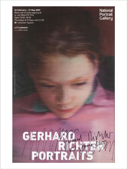 Gerhard RICHTER (né en 1932) National Portrait Gallery, 2009
Exhibition poster.
Signed...