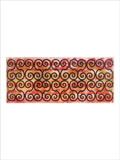 Philip TAAFFE (né en 1955) Untitled, 2001
Mixed media on board.
Signed and dated...