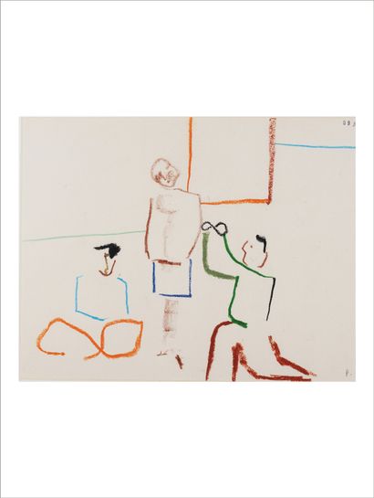 PIERRE MOIGNARD (NÉ EN 1961) Sans titre, 1988
Ensemble de six dessins au pastel sur...