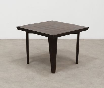 Pierre Jeanneret (1896-1967) Table called "Square"
Teak

 About 1959-1960
H_70 cm...