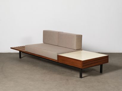 Charlotte PERRIAND (1903-1999) Cansado" storage box bench
Mahogany, black lacquered...