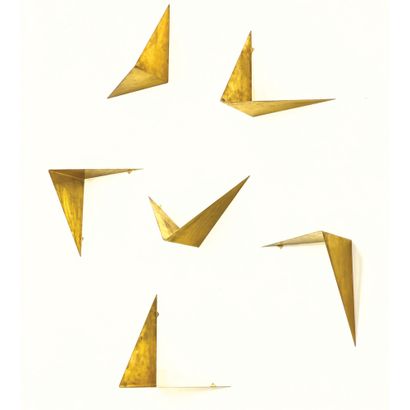 POUL CADOVIUS (1911-2011) Bookcase 12 modules model "Butterfly"
Gilt brass
Gilt brass
Edition...