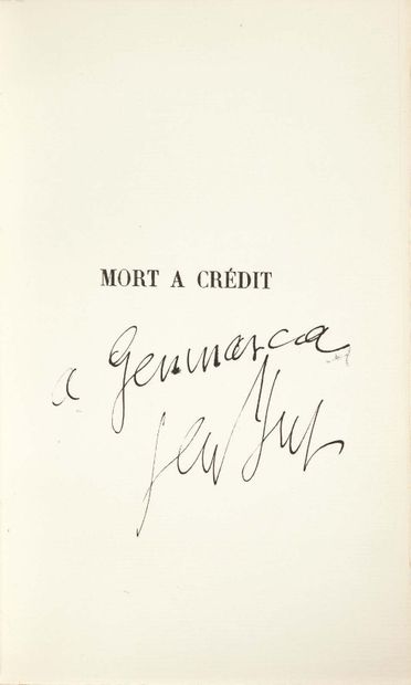 Louis-Ferdinand Céline. Death on Credit. Novel. New edition with 16 drawings by Gen-Paul....