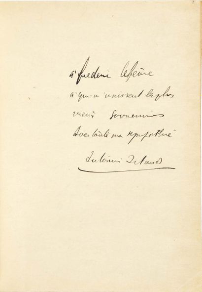 [Antonin ARTAUD]. M.G. LEWIS. Le Moine raconté par Antonin Artaud. Paris, Denoël...