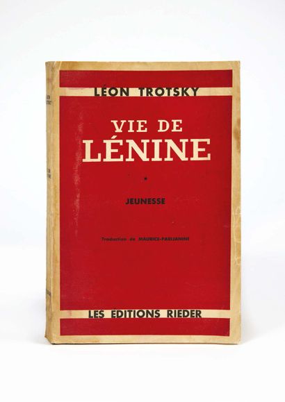 Léon TROTSKY. Vie de Lénine. Jeunesse. Traduction de Maurice-Parijanine revue et...
