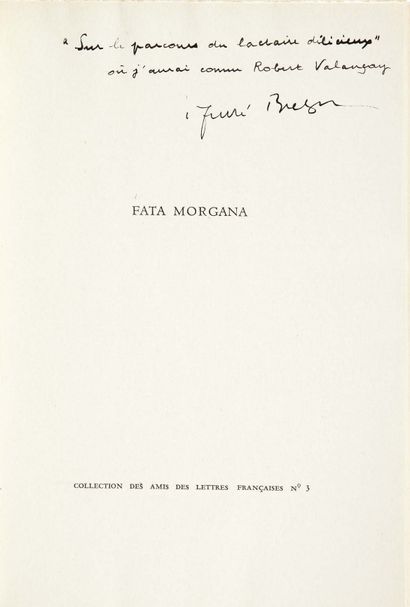 André BRETON. Fata Morgana. Illustré par Wilfredo [sic] Lam. Buenos Aires, SUR, 1942.
Grand...
