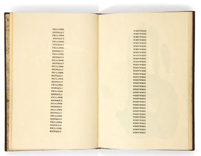 Philippe SOUPAULT. Westwego. Poem 1917-1922. Paris, Éditions de la Librairie Six,...