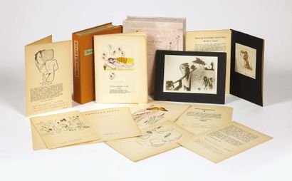 Jindrich ŠTYRSKÝ & TOYEN. Erotika Revue. Prague, 1930-1931.
3 volumes in-12 en feuilles,...