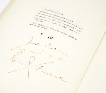 André BRETON, René CHAR et Paul ELUARD. Ralentir travaux. Paris,
Éditions surréalistes,...