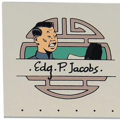 EDGAR P.JACOBS (1904-1987) Coffret cartes de voeux Archives Série de 25 cartes de...