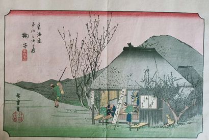 null JAPAN According to Utagawa Hiroshige ( 1797 - 1858) Album comprising fifty-four...