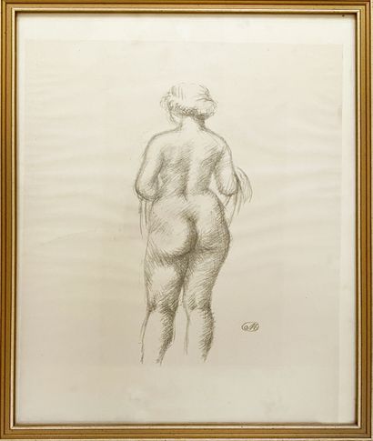 null D'après Aristide Maillol Nu féminin Estampe sur papier H_33 cm L_30 cm Provenance...