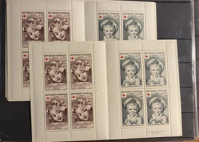 null FRANCE Small set of classified stamps including Essay of N°252, block of four...