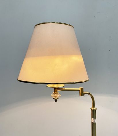 null Set of two gold brass reading lights, removable arm 140 cm x 50 cm 150 cm x...