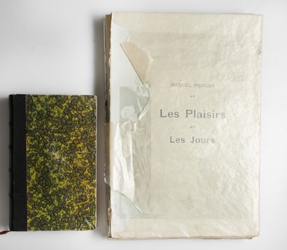 null Lot de livres comprenant: -PROUST (Marcel) Les Plaisirs et les Jours. Calmann-Lévy,...