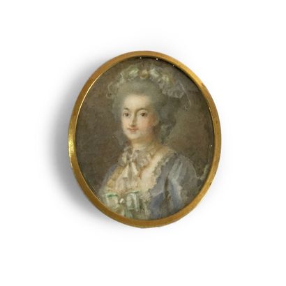null PIERRE ADOLPHE HALL (Boras 1739 - Liège 1793) (Attribué à) Portrait d'une dame...