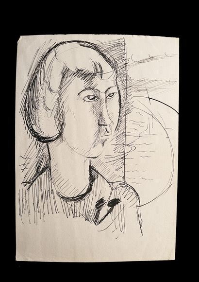 Bengt Lindström (1925-2008) Etude. Ensemble de trois dessins 1 Encre sur papier :...