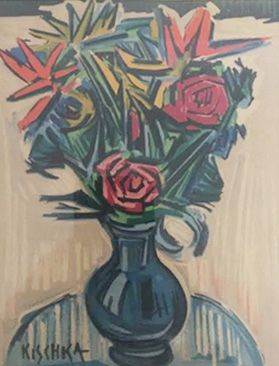 Isis Kischka (1908–1974) Bouquet of Flowers

Painting on paper.

Signed lower left.

H_16...