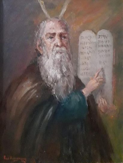 Paul Dangman Moses and the Tables of the Law

Oil on canvas.

H_41 cm W_33 cm



Offered...