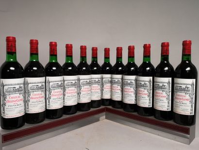 null 12 bouteilles Château L'EGLISE CLINET - Pomerol 1979 En caisse bois.
4 niveaux...
