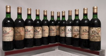 null 12 bouteilles Château BEYCHEVELLE - 4e Gcc Saint Julien 1970
Etiquettes tachées...