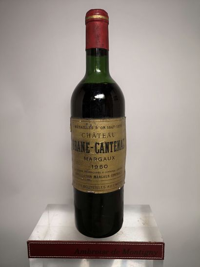 null 1 bouteille Château BRANE CANTENAC - 2e Gcc Margaux 1960
Etiquette légèrement...