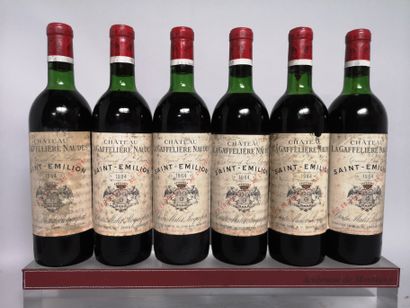 null 6 bouteilles Château LA GAFFELIERE NAUDES - 1er Gcc Saint Emilion 1964
Etiquettes...