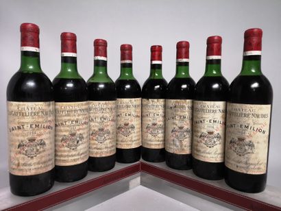 null 8 bouteilles Château LA GAFFELIERE NAUDES - 1er Gcc Saint Emilion 1964
Etiquettes...