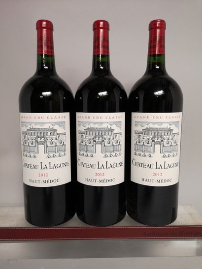 null 3 magnums Château La LAGUNE - 3é Gcc Médoc 2012 En Caisse bois.
