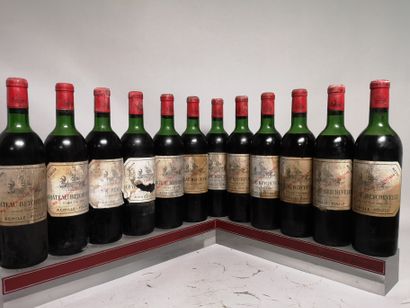 null 12 bouteilles Château BEYCHEVELLE - 4e Gcc Saint Julien 1966
Etiquettes tachées...
