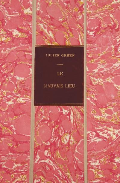 JULIEN GREEN LE MAUVAIS LIEU Manuscrit autographe d'environ 300 pages in-folio (quelques...