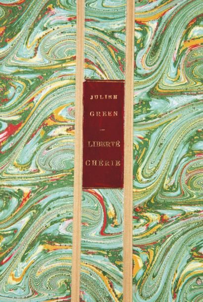 JULIEN GREEN LIBERTÉ CHÉRIE Manuscrit dactylographié par J. G., plus de 150 pages...