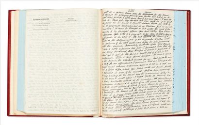 GREEN Anne Manuscrit autographe en anglais de son roman «A MARRIAGE OF CONVENIENCE»,...