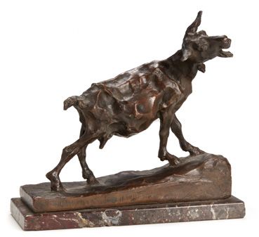 null Piccola scultura. in bronzo patinato, in forma di capretta
Small goat in patinated...