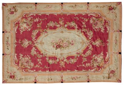 null Importante tappeto Aubusson - Francia - Fine del XIX secolo - Periodo di Napoleone...