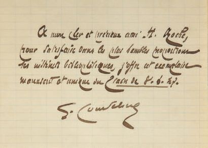 Georges COURTELINE. Le Train de 8 h 47. Sans lieu ni date [1888]. Manuscrit autographe...