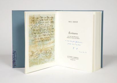 Max Ernst. Écritures avec cent vingt illustrations extraites de l'oeuvre de l'auteur....