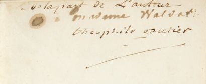 Théophile GAUTIER. Poésies. Paris, Charles Mary, Rignoux, 1830.
In-12: maroquin rouge,...