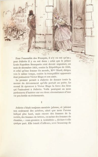 [HUGO]. Louis GIMBAUD. Victor Hugo and Juliette Drouet after unpublished letters...