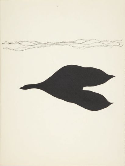 [Pierre-André BENOIT].Georges BRAQUE. Six pensées. Alès, PAB, 1963.
Large in-4 in...