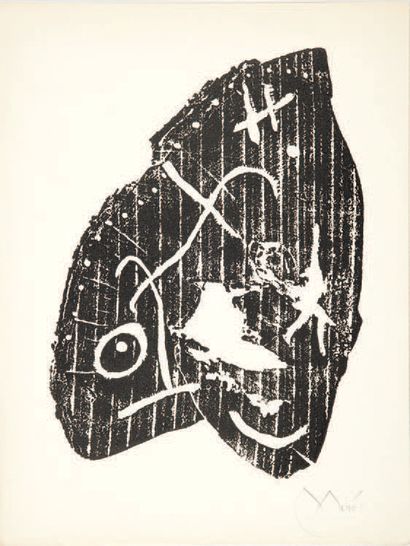 René CHAR, Jacques DUPIN et Pierre André BENOIT. A Joan Miró. Sans lieu [Alès], PAB,...