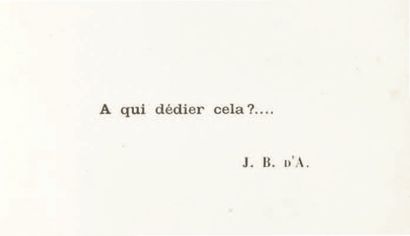 Jules BARBEY D'AUREVILLY. Les Diaboliques. Paris, E. Dentu, 1874. In-12: demi-maroquin...