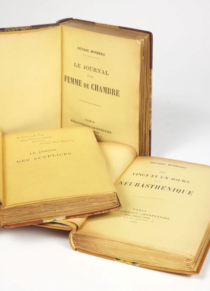 Octave MIRBEAU. Le Journal d'une femme de chambre. Paris, Eugène Fasquelle, 1900.
In-12:...