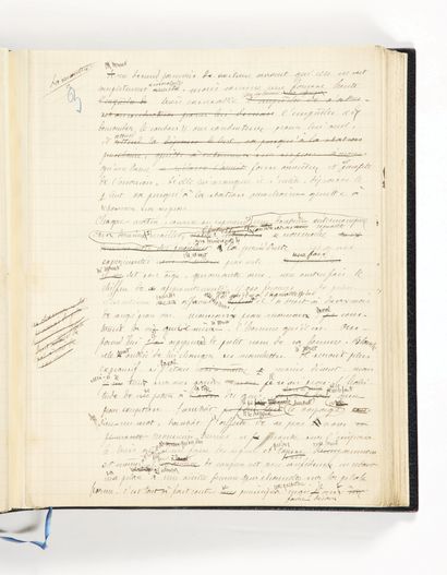 Jules RENARD. The Dehorner. No place or date [ca. 1892]. 
 Autograph manuscript in-4...