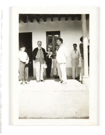 Fritz BACH. André Breton, Diego Rivera and Leon Trotsky. [Mexico, 1938]. 
 Original...