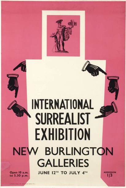null [AFFICHE]. International Surrealist Exhibition. New Burlington Galleries, June...