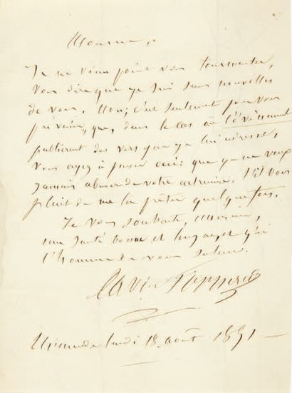 [Xavier FORNERET]. Et la lune donnait et la rosée tombait. Dijon, Decailly, 1836.
Plaquette...