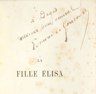 Edmond de Goncourt. La Fille Élisa. Paris, G. Charpentier, 1877.
In-12: maroquin...