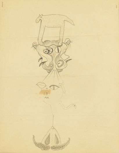 null [CADAVRE EXQUIS]. Raoul UBAC, Jacques HÉROLD, Victor BRAUNER et Violette BOGLIOHÉROLD.
Cadavre...